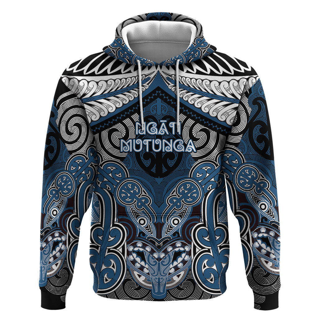 Aotearoa Iwi Ngati Mutunga Personalised Hoodie Maori Kowhaiwhai Pattern