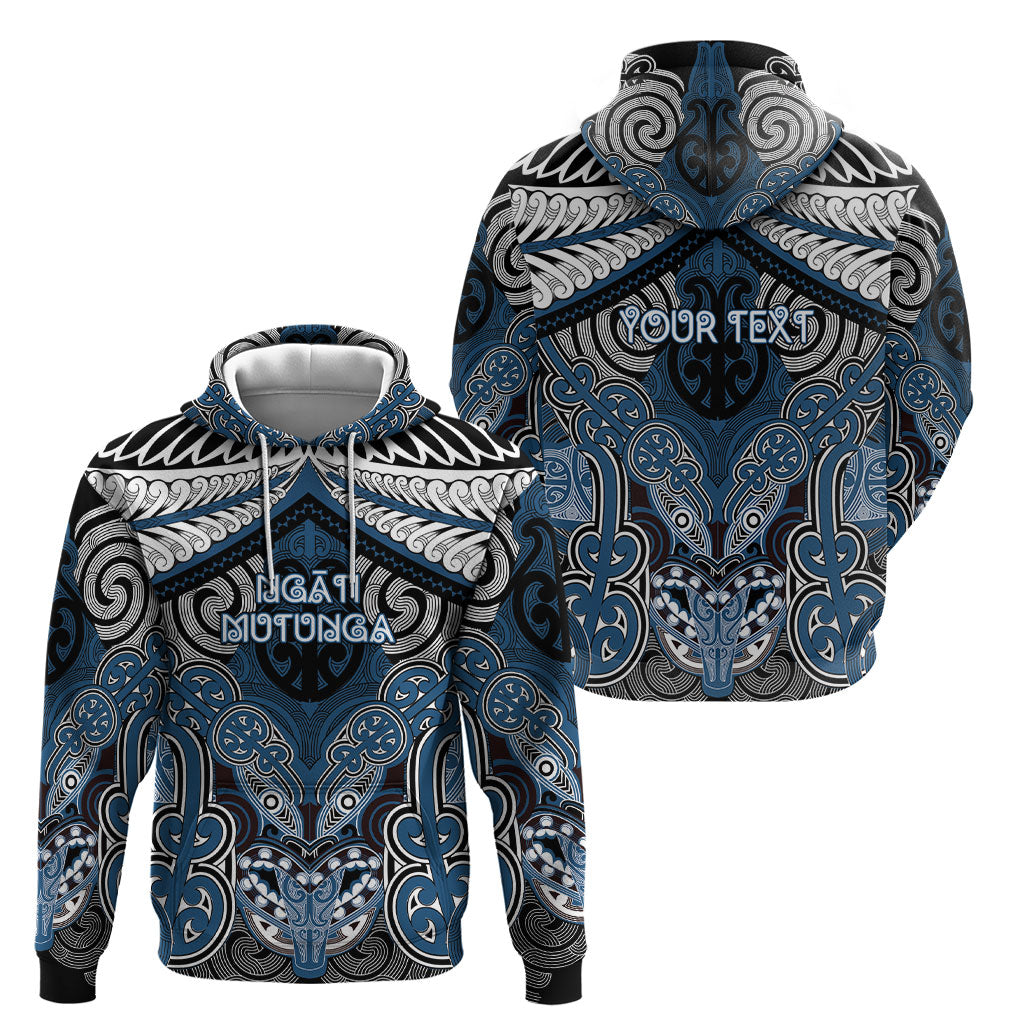 Aotearoa Iwi Ngati Mutunga Personalised Hoodie Maori Kowhaiwhai Pattern