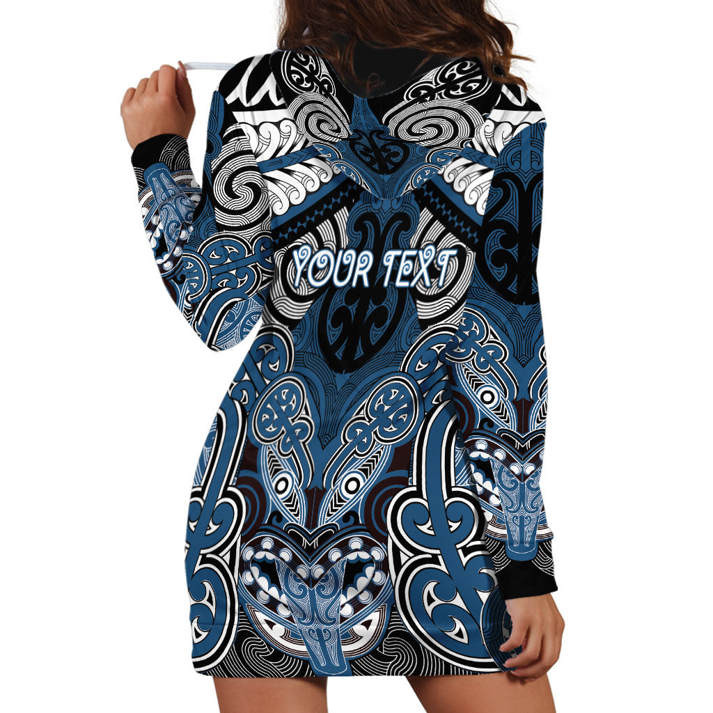 Aotearoa Iwi Ngati Mutunga Personalised Hoodie Dress Maori Kowhaiwhai Pattern