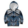 Aotearoa Iwi Ngati Mutunga Personalised Kid Hoodie Maori Kowhaiwhai Pattern