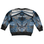 Aotearoa Iwi Ngati Mutunga Personalised Kid Ugly Christmas Sweater Maori Kowhaiwhai Pattern
