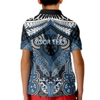 Aotearoa Iwi Ngati Mutunga Personalised Kid Polo Shirt Maori Kowhaiwhai Pattern