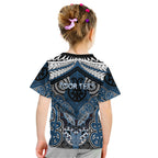 Aotearoa Iwi Ngati Mutunga Personalised Kid T Shirt Maori Kowhaiwhai Pattern