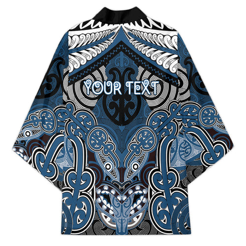 Aotearoa Iwi Ngati Mutunga Personalised Kimono Maori Kowhaiwhai Pattern