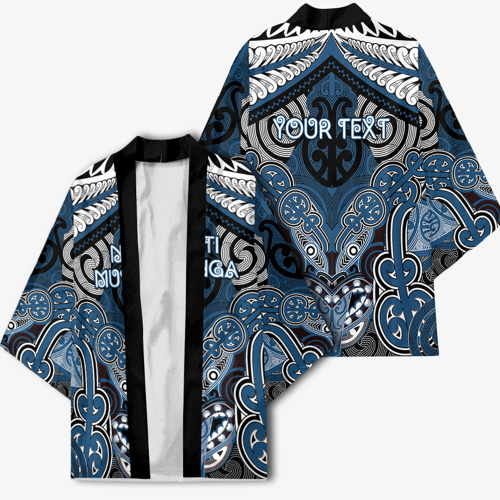 Aotearoa Iwi Ngati Mutunga Personalised Kimono Maori Kowhaiwhai Pattern
