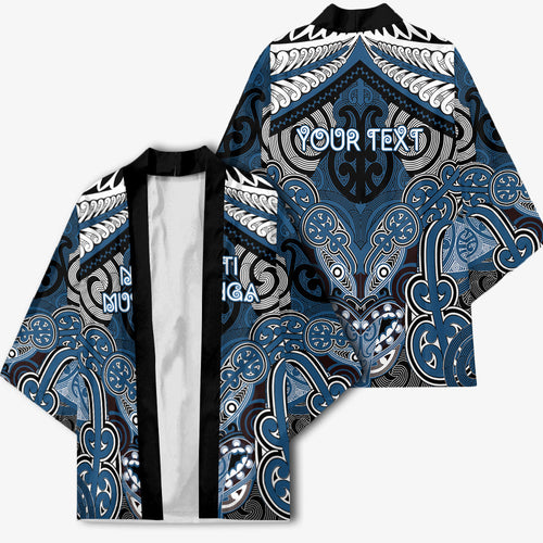 Aotearoa Iwi Ngati Mutunga Personalised Kimono Maori Kowhaiwhai Pattern