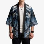 Aotearoa Iwi Ngati Mutunga Personalised Kimono Maori Kowhaiwhai Pattern
