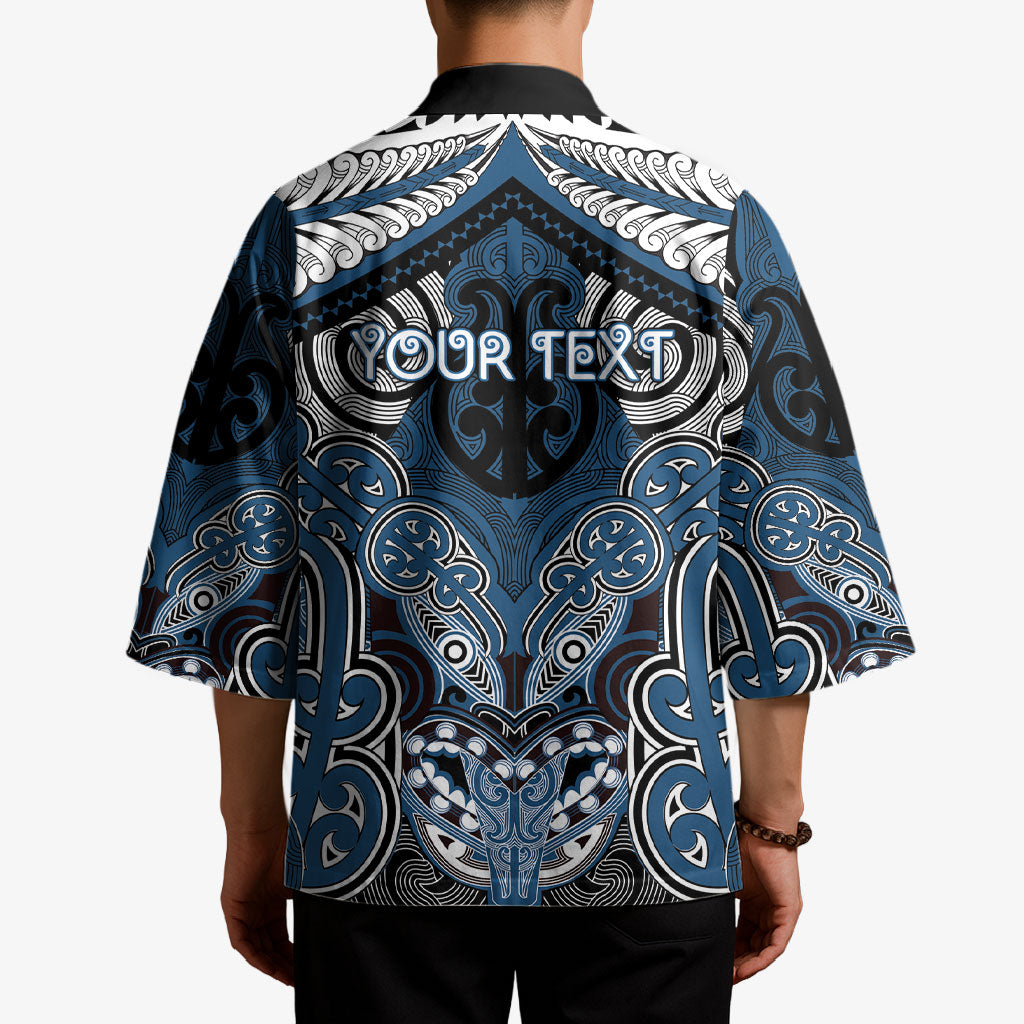Aotearoa Iwi Ngati Mutunga Personalised Kimono Maori Kowhaiwhai Pattern