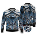Aotearoa Iwi Ngati Mutunga Personalised Ugly Christmas Sweater Maori Kowhaiwhai Pattern