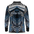 Aotearoa Iwi Ngati Mutunga Personalised Long Sleeve Polo Shirt Maori Kowhaiwhai Pattern