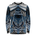 Aotearoa Iwi Ngati Mutunga Personalised Long Sleeve Shirt Maori Kowhaiwhai Pattern