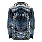 Aotearoa Iwi Ngati Mutunga Personalised Long Sleeve Shirt Maori Kowhaiwhai Pattern