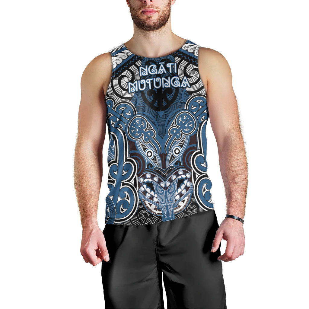 Aotearoa Iwi Ngati Mutunga Personalised Men Tank Top Maori Kowhaiwhai Pattern