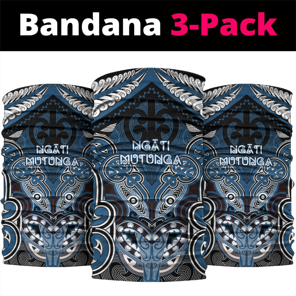 Aotearoa Iwi Ngati Mutunga Neck Gaiter Maori Kowhaiwhai Pattern