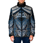 Aotearoa Iwi Ngati Mutunga Personalised Padded Jacket Maori Kowhaiwhai Pattern