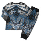 Aotearoa Iwi Ngati Mutunga Personalised Christmas Pajama Set Maori Kowhaiwhai Pattern