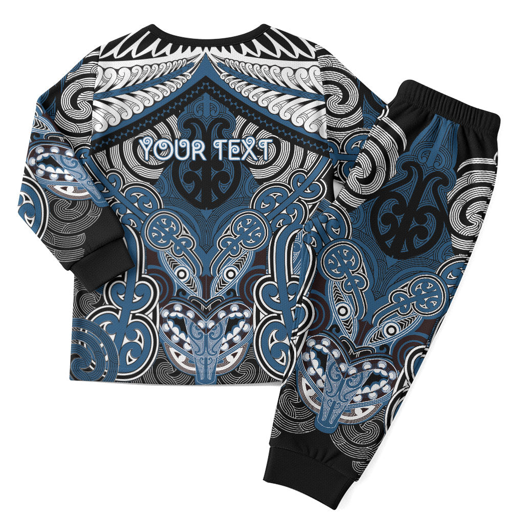 Aotearoa Iwi Ngati Mutunga Personalised Christmas Pajama Set Maori Kowhaiwhai Pattern