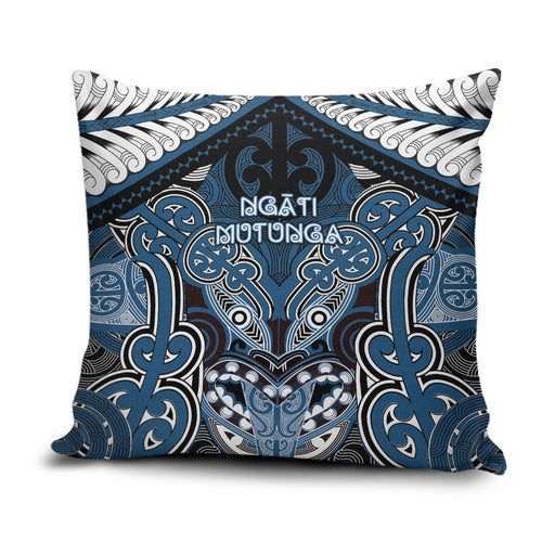 Aotearoa Iwi Ngati Mutunga Pillow Cover Maori Kowhaiwhai Pattern