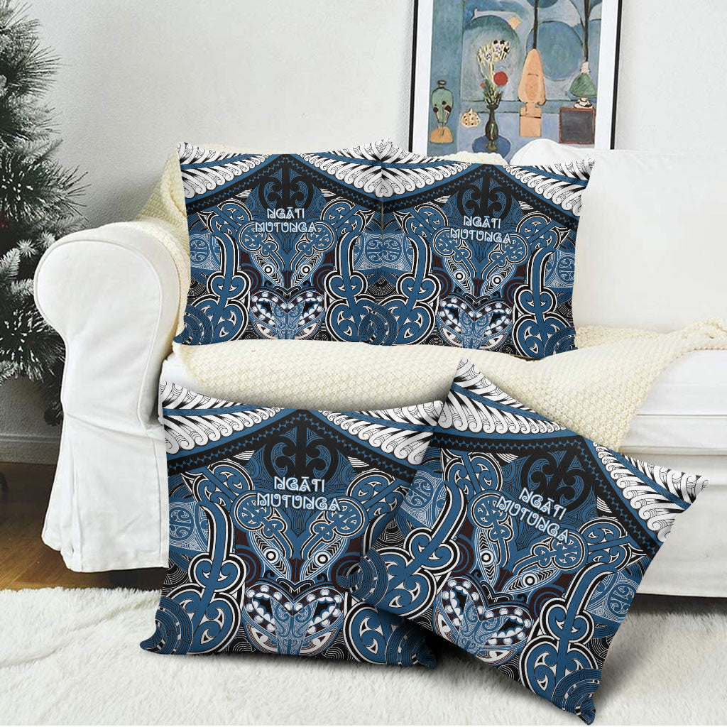 Aotearoa Iwi Ngati Mutunga Pillow Cover Maori Kowhaiwhai Pattern