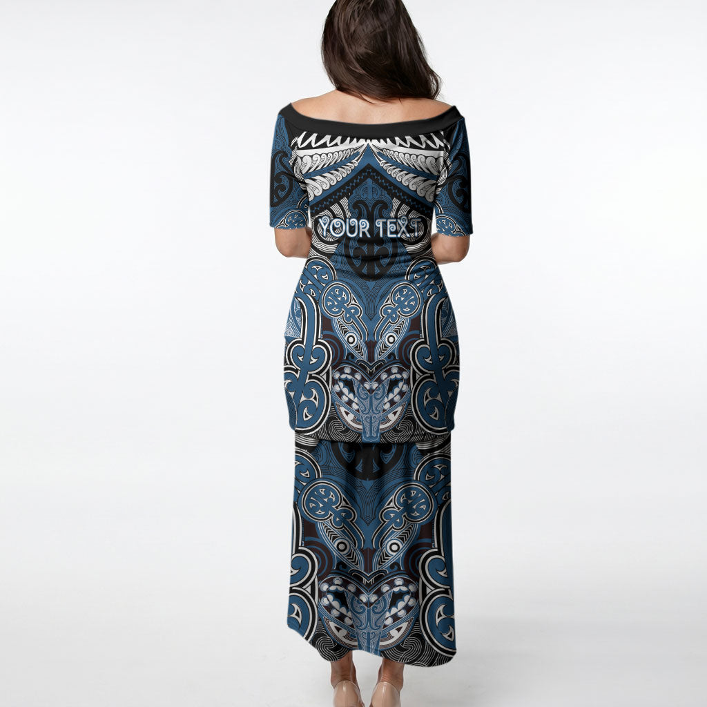 Aotearoa Iwi Ngati Mutunga Personalised Puletasi Maori Kowhaiwhai Pattern