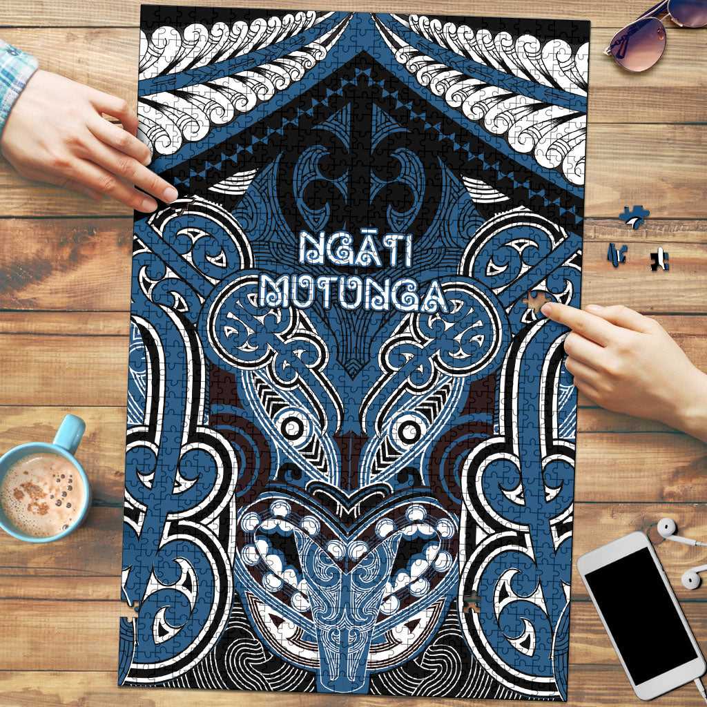 Aotearoa Iwi Ngati Mutunga Puzzle Maori Kowhaiwhai Pattern