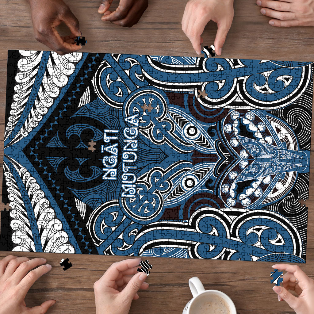Aotearoa Iwi Ngati Mutunga Puzzle Maori Kowhaiwhai Pattern