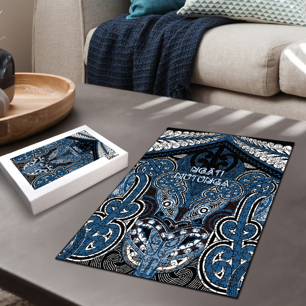 Aotearoa Iwi Ngati Mutunga Puzzle Maori Kowhaiwhai Pattern