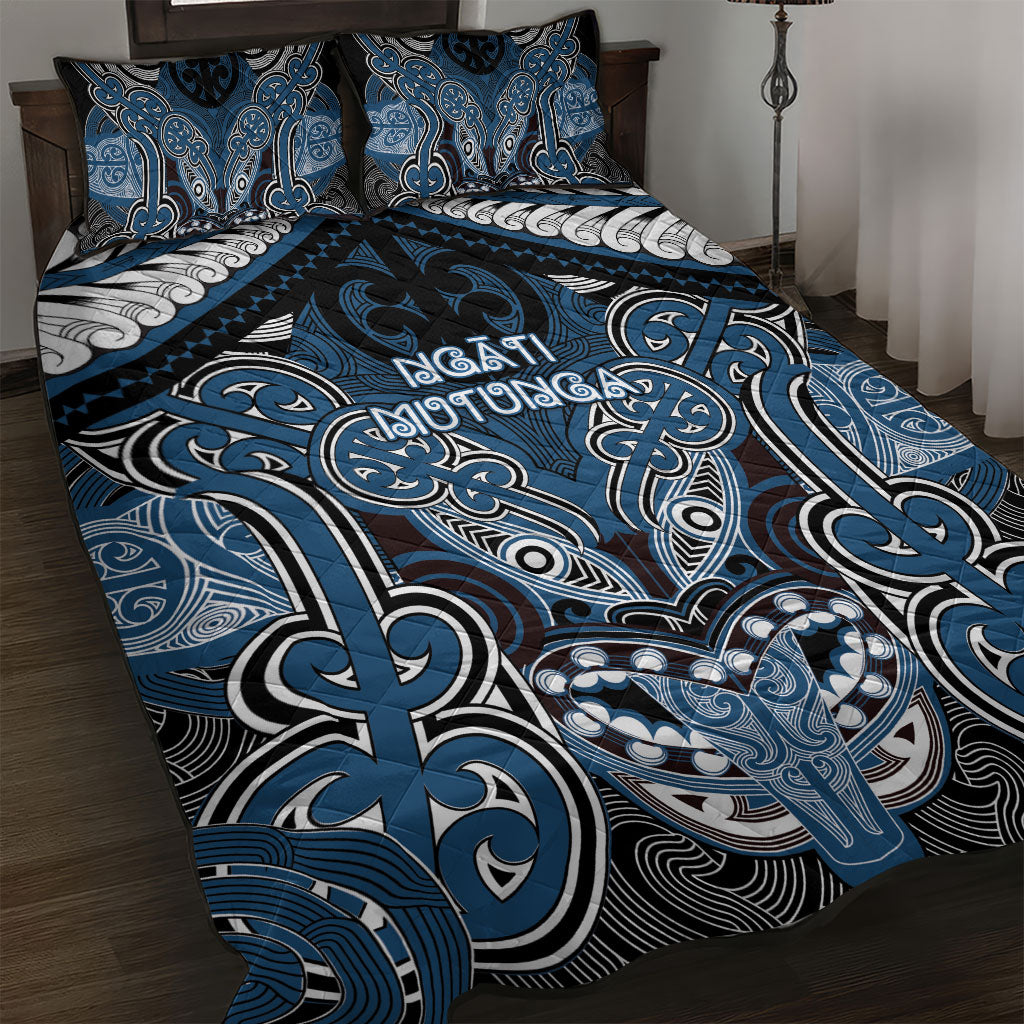 Aotearoa Iwi Ngati Mutunga Quilt Bed Set Maori Kowhaiwhai Pattern