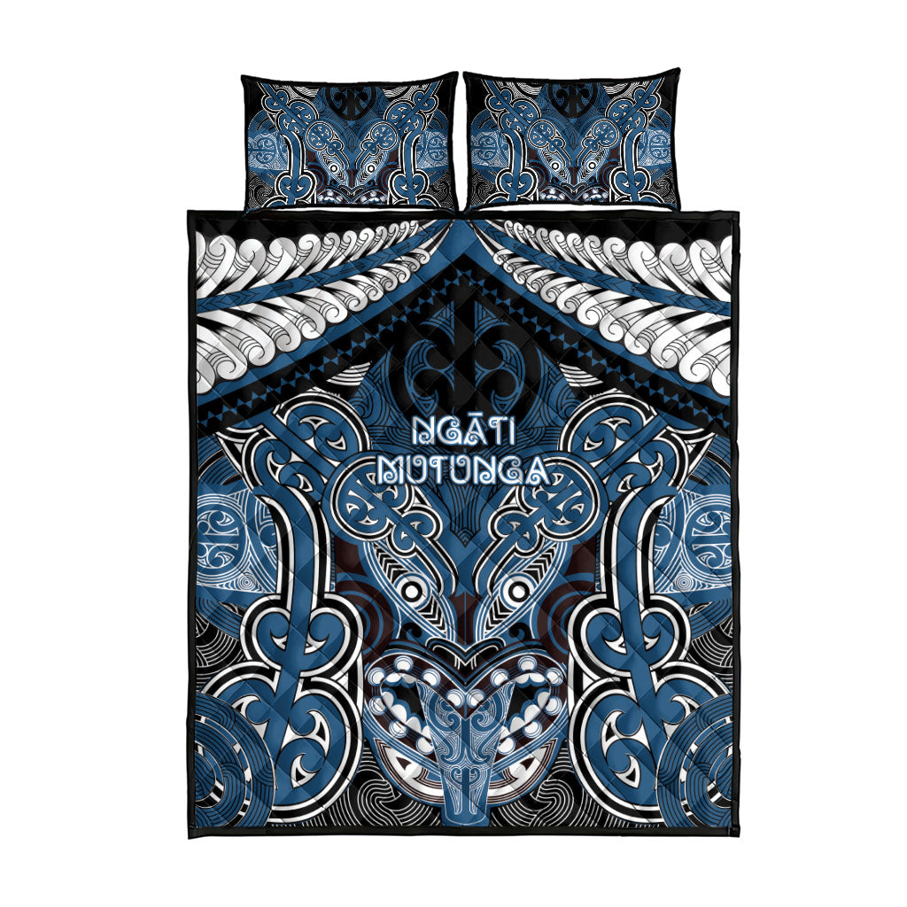 Aotearoa Iwi Ngati Mutunga Quilt Bed Set Maori Kowhaiwhai Pattern