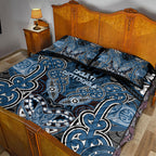 Aotearoa Iwi Ngati Mutunga Quilt Bed Set Maori Kowhaiwhai Pattern