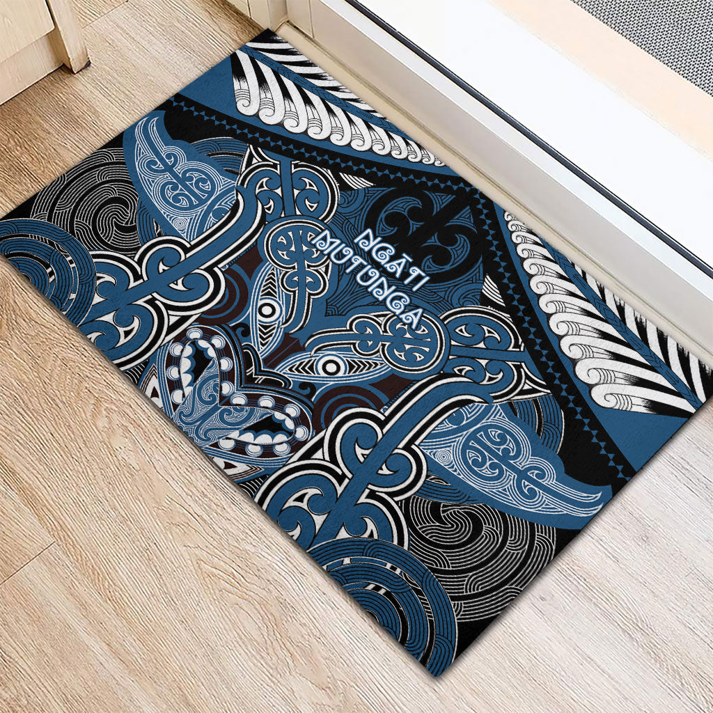 Aotearoa Iwi Ngati Mutunga Rubber Doormat Maori Kowhaiwhai Pattern