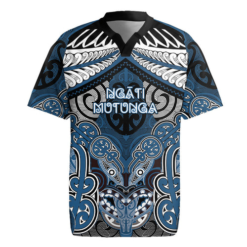 Aotearoa Iwi Ngati Mutunga Personalised Rugby Jersey Maori Kowhaiwhai Pattern