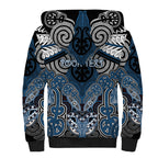 Aotearoa Iwi Ngati Mutunga Personalised Sherpa Hoodie Maori Kowhaiwhai Pattern