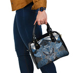 Aotearoa Iwi Ngati Mutunga Shoulder Handbag Maori Kowhaiwhai Pattern