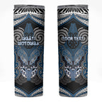 Aotearoa Iwi Ngati Mutunga Personalised Skinny Tumbler Maori Kowhaiwhai Pattern