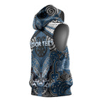 Aotearoa Iwi Ngati Mutunga Personalised Sleeveless Hoodie Maori Kowhaiwhai Pattern