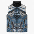 Aotearoa Iwi Ngati Mutunga Personalised Sleeveless Puffer Jacket Maori Kowhaiwhai Pattern