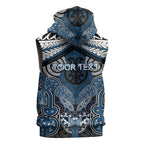 Aotearoa Iwi Ngati Mutunga Personalised Sleeveless Zip Hoodie Maori Kowhaiwhai Pattern