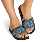 Aotearoa Iwi Ngati Mutunga Slide Sandals Maori Kowhaiwhai Pattern
