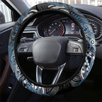 Aotearoa Iwi Ngati Mutunga Steering Wheel Cover Maori Kowhaiwhai Pattern