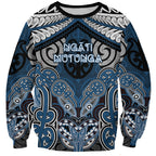 Aotearoa Iwi Ngati Mutunga Personalised Sweatshirt Maori Kowhaiwhai Pattern