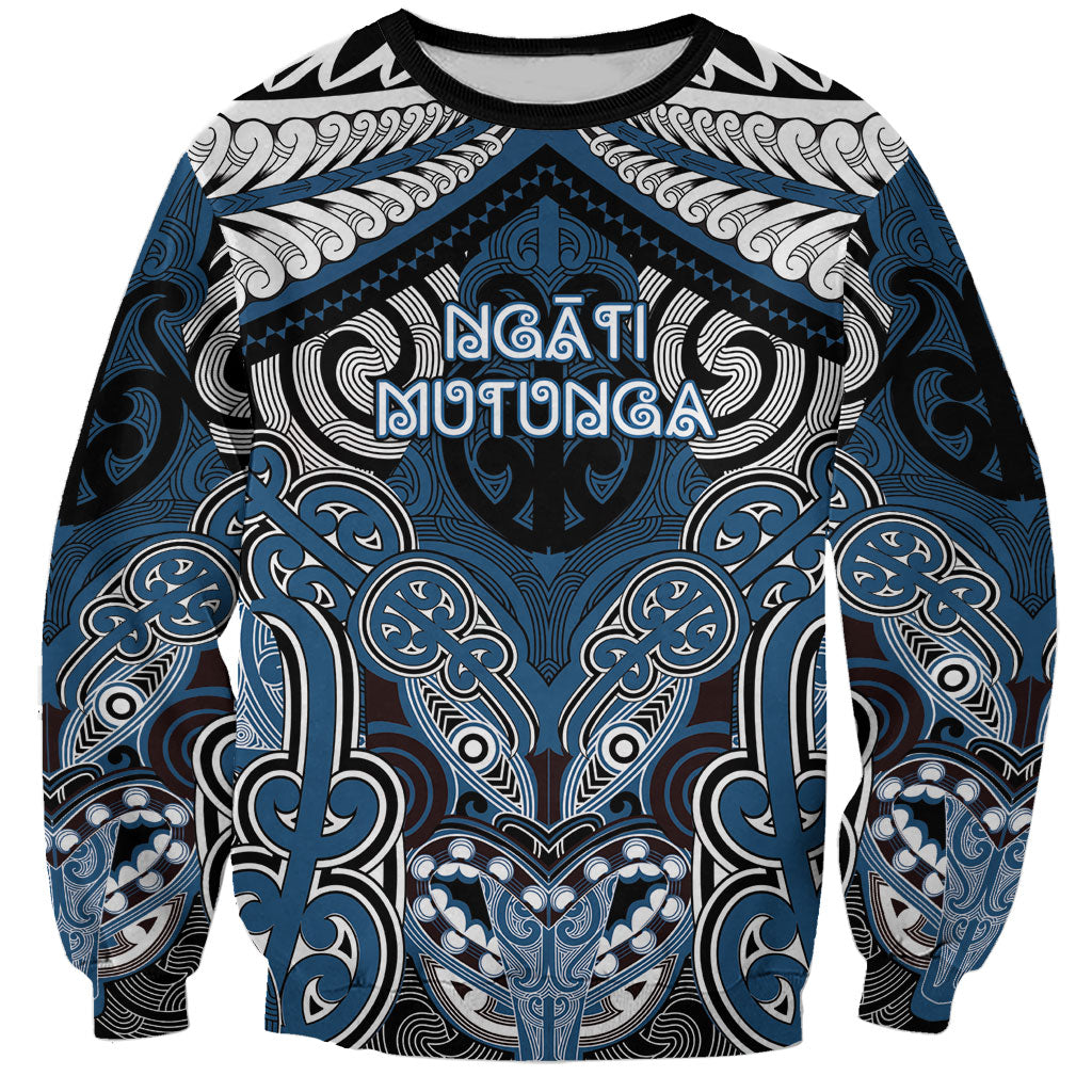 Aotearoa Iwi Ngati Mutunga Personalised Sweatshirt Maori Kowhaiwhai Pattern