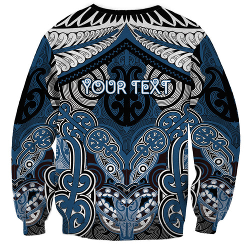 Aotearoa Iwi Ngati Mutunga Personalised Sweatshirt Maori Kowhaiwhai Pattern