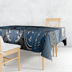 Aotearoa Iwi Ngati Mutunga Tablecloth Maori Kowhaiwhai Pattern