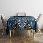 Aotearoa Iwi Ngati Mutunga Tablecloth Maori Kowhaiwhai Pattern