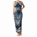Aotearoa Iwi Ngati Mutunga Personalised Tank Maxi Dress Maori Kowhaiwhai Pattern