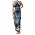 Aotearoa Iwi Ngati Mutunga Personalised Tank Maxi Dress Maori Kowhaiwhai Pattern