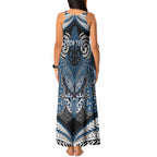 Aotearoa Iwi Ngati Mutunga Personalised Tank Maxi Dress Maori Kowhaiwhai Pattern