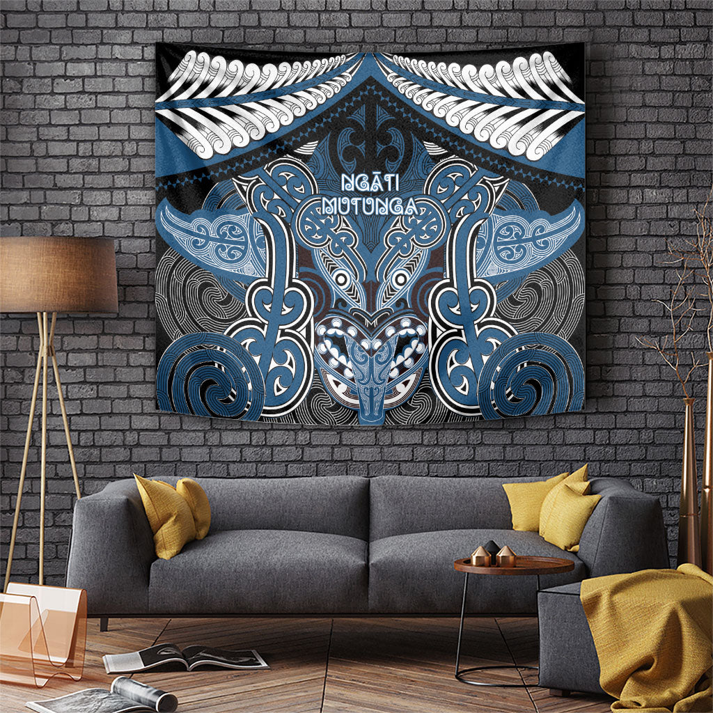 Aotearoa Iwi Ngati Mutunga Tapestry Maori Kowhaiwhai Pattern