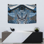 Aotearoa Iwi Ngati Mutunga Tapestry Maori Kowhaiwhai Pattern